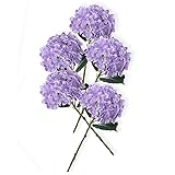PARTY JOY 5PCS 15.4In Artificial Hydrangea Silk