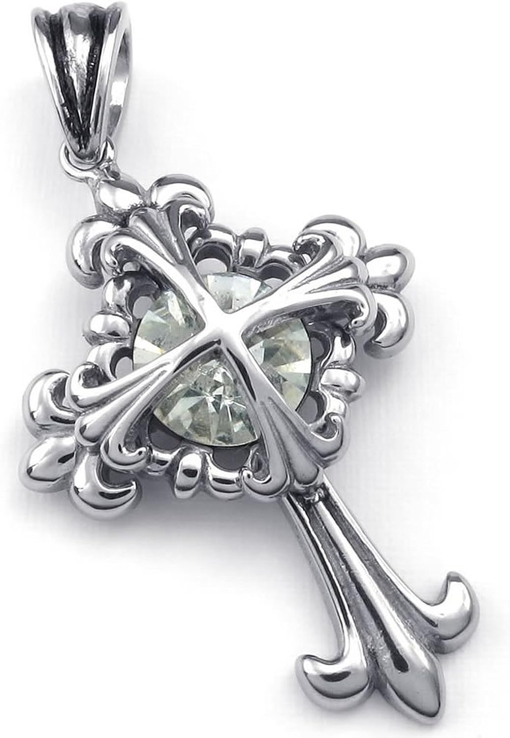 Ciondolo Croce Celtica - Argento Sterling 925 Uomo 3,9x3cm - Foto 8