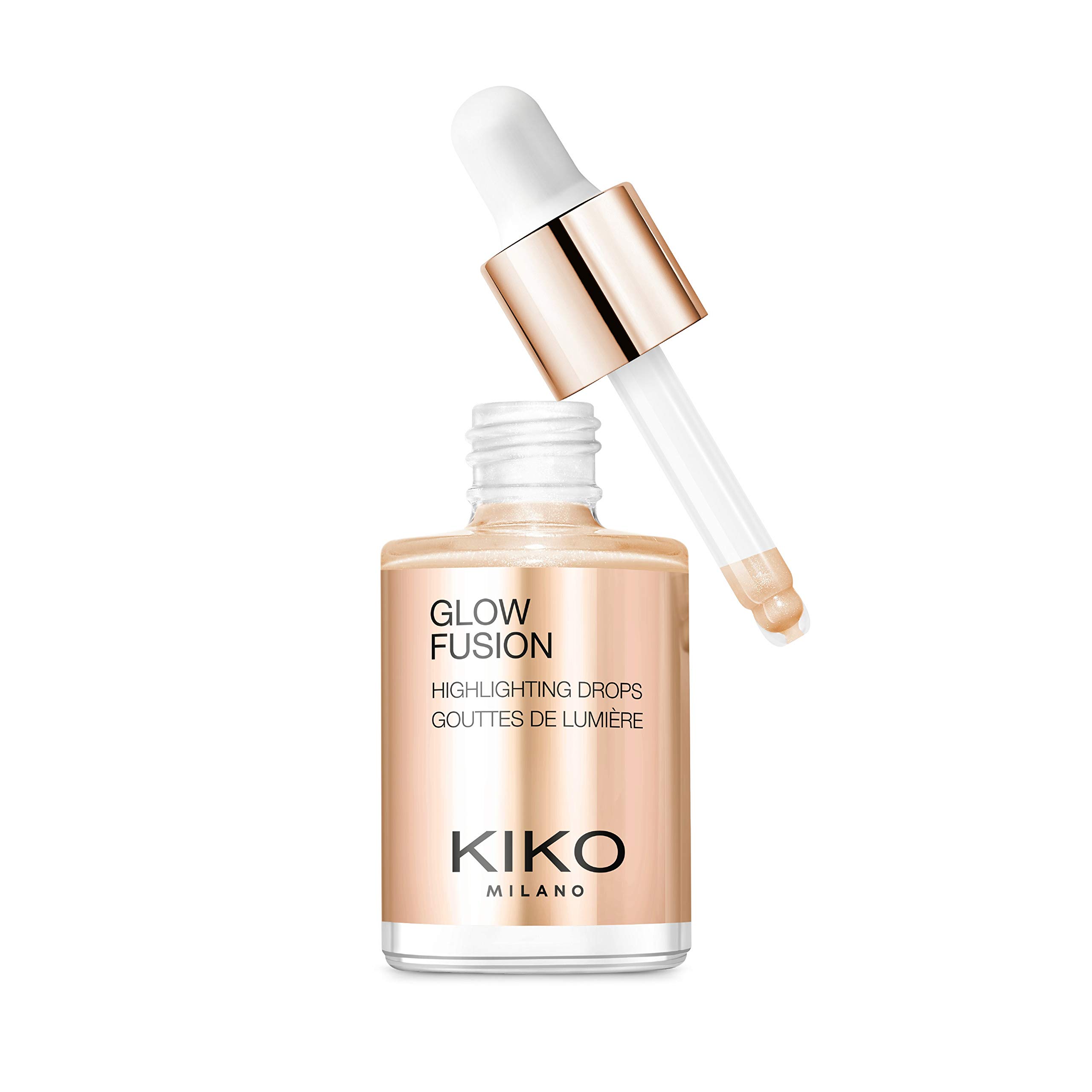 KIKO Milano Glow Fusion Highlighting Drops 03 | Liquid face highlighter with a metallic finish