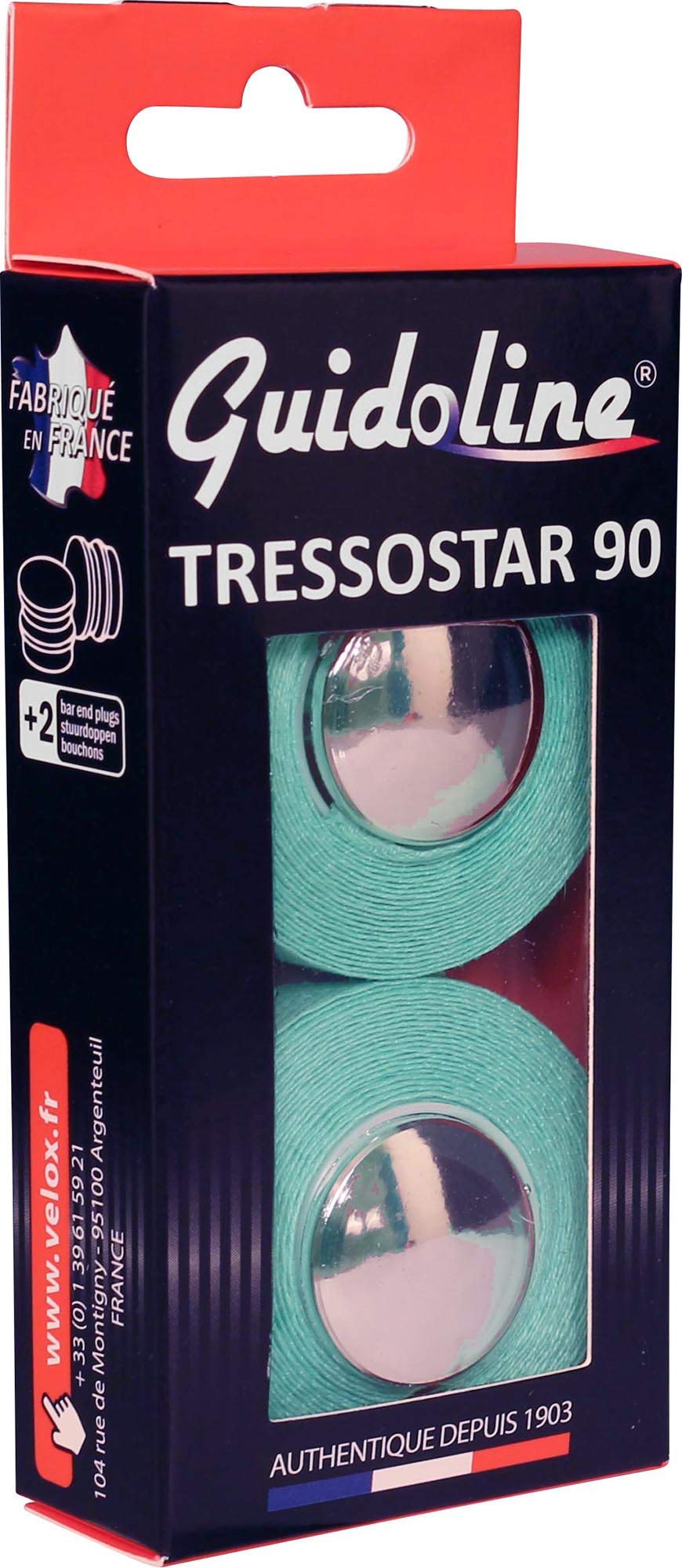 Velox Guidoline Tressostar 90 Cotton Handlebar Tape, Bianchi Green