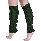 Milumia Women's Ribbed Knit Leg Warmers Y2K 80s Boot Long Socks
