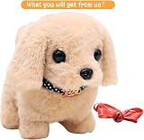 HOWADE Realistic Robot Puppy Toy Walking Barking Interactive Plush Dog Gift view 4