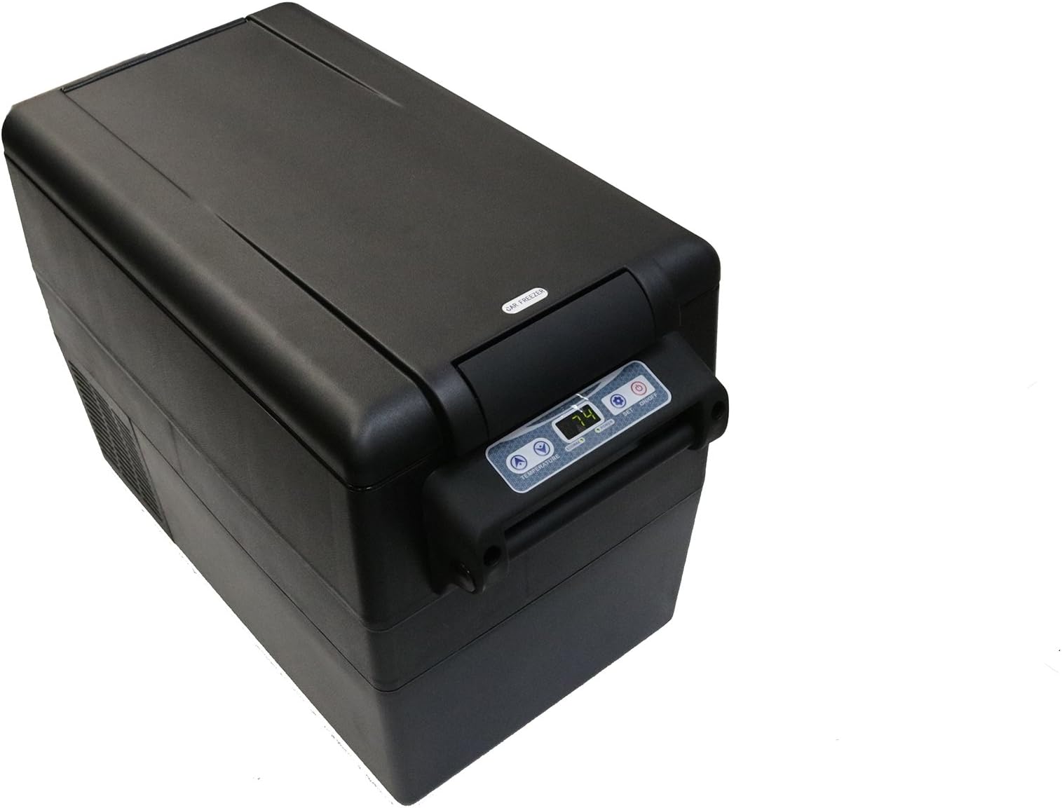 Portable 42L Automotive Refrigerator Fridge Universal for Cars Trucks SUVs Matte Black