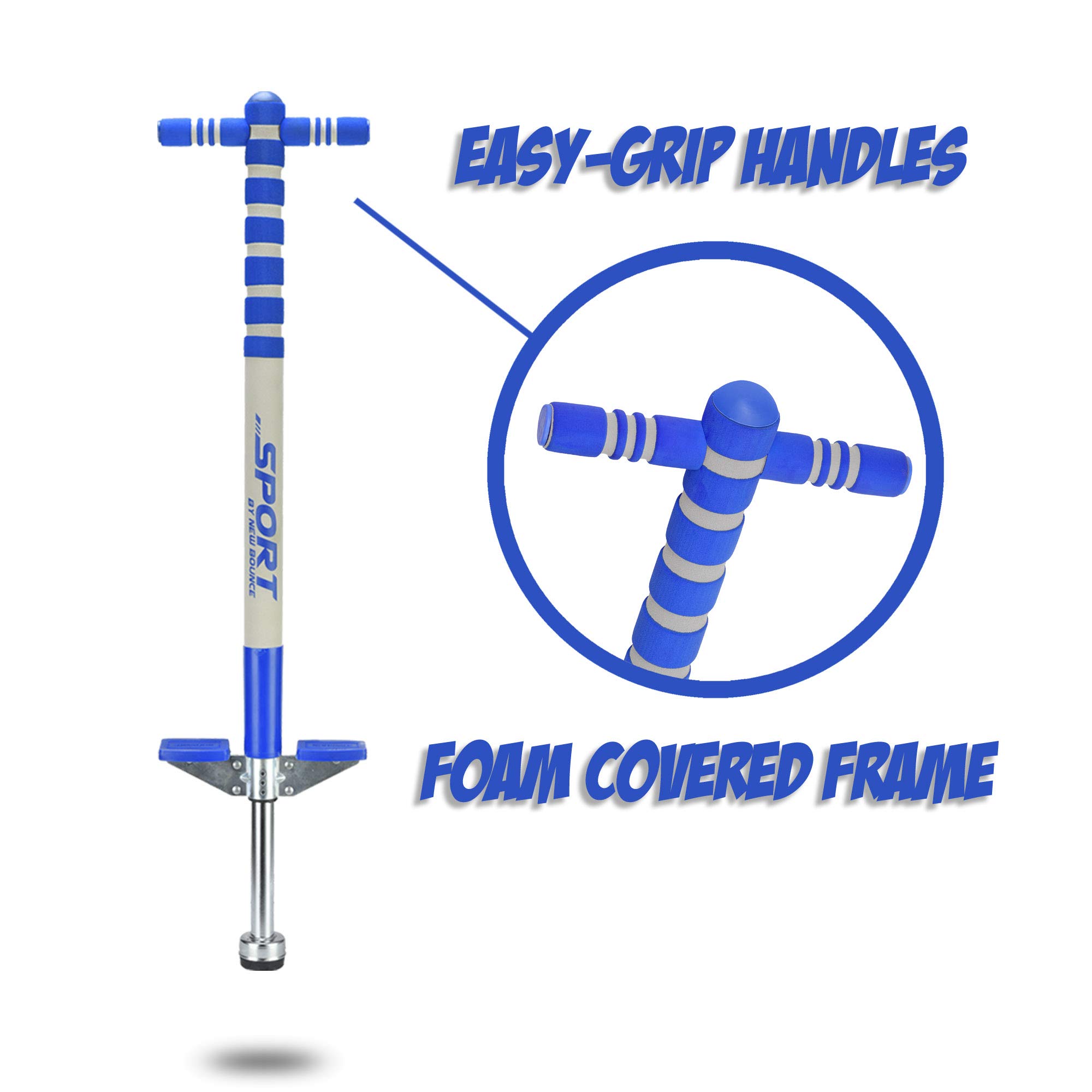 New Bounce Pogo Stick for Kids - Pogo Sticks, 40 to 80 Lbs - Sport Edition, Quality, Easy Grip, PogoStick for Hours of Wholesome Fun
