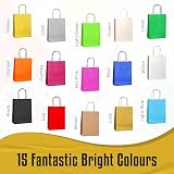 Thepaperbagstore 10 Green Small Paper Party Bags With Handles 18x22x8cm view 6
