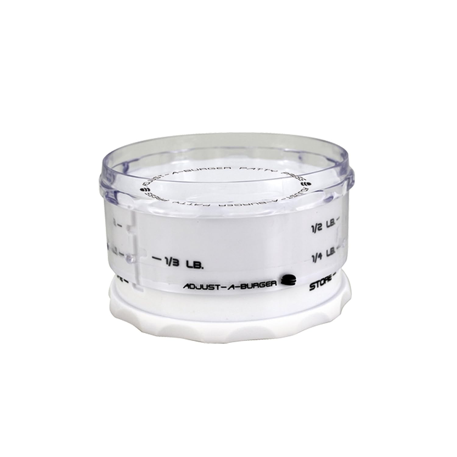 KitchenArt 18000 AdjustABurger Press, Plastic, White