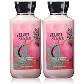 Bath and Body Works Velvet Sugar 2 Pack Super Smooth Body Lotion 8 Oz (Velvet Sugar)