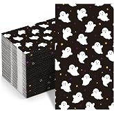 50PCS Halloween Napkins Disposable Guest Paper Hand Towels for Bathroom | 50PCS Ghost Halloween Napkins Disposable Guest Paper Hand Towels for Bathroom Kitchen Luncheon Dinner Halloween Party Decor
