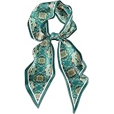Zewurtuw Head Hair Scarf Long Neck Satin Fashion Scarfs for Bag Fashion Decoration Women Girls Aesthetic Cute 59 * 6.7&rdquo;