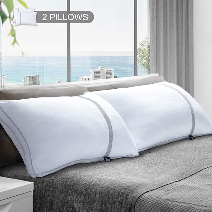 BedStory 2 Pack Sleeping Pillows, King Size Pillow Down Alternative Dust Mite Resistant