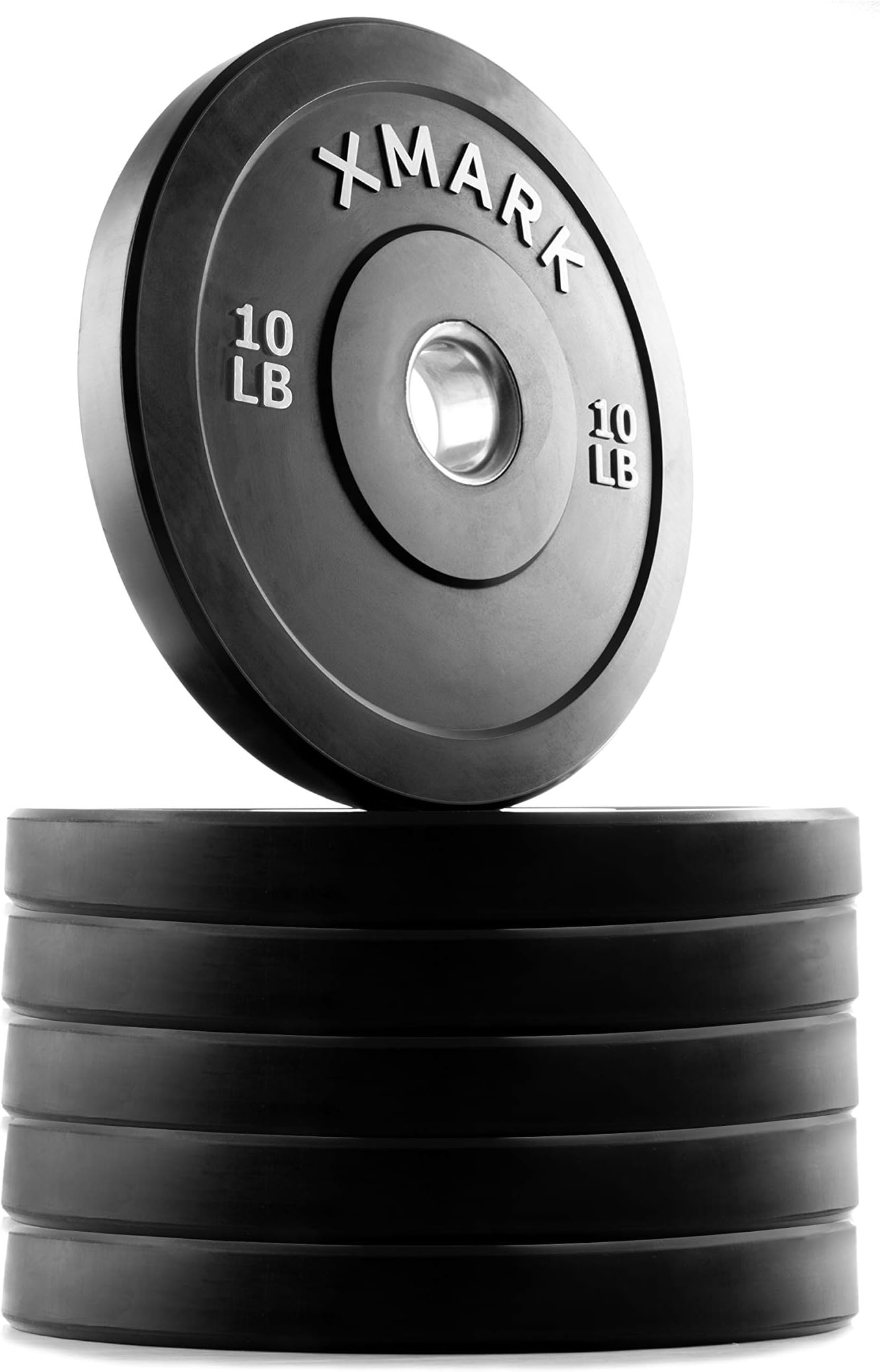 XMark Bumper Plates, Premium Quality, Three-Year Warranty, Low Bounce Olympic Bumper Weight Plates, Pairs and Sets, XM-3385