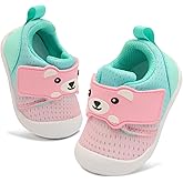 FEETCITY Baby Walking Shoes Wide Baby Shoes Boys Girls Infant Sneakers Crib Shoes Breathable Toddler Barefoot Shoes Slip On Shoes