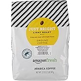 Amazon Fresh, Just Bright Ground Coffee, Light Roast, 32 Oz