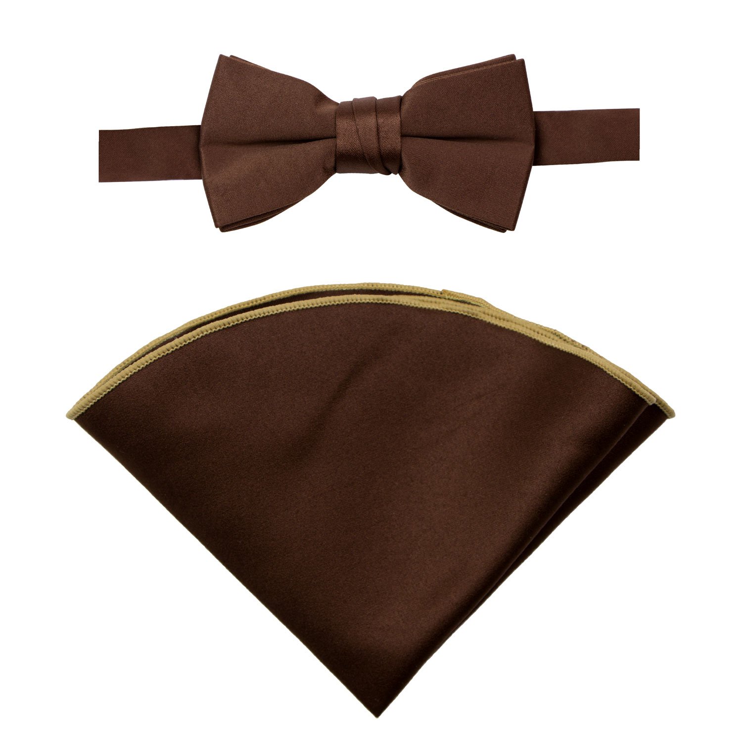 Spring Notion Boys' Satin Bow Tie and Handkerchief