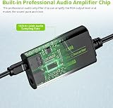LiNKFOR 192kHz Optical to RCA Converter SPDIF to Analog DAC with Amplifier view 3