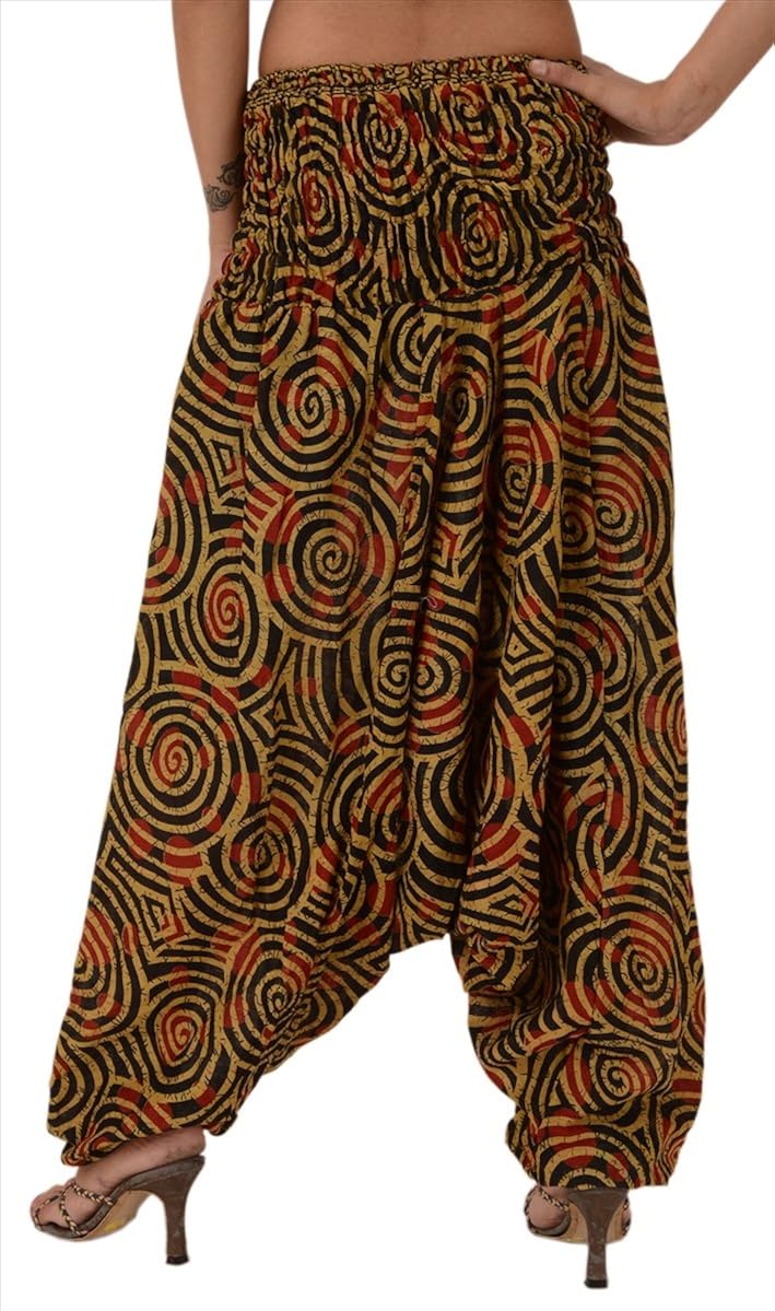 skirts & scarves women's afgani harem pant (pap70_multicolour_free size)
