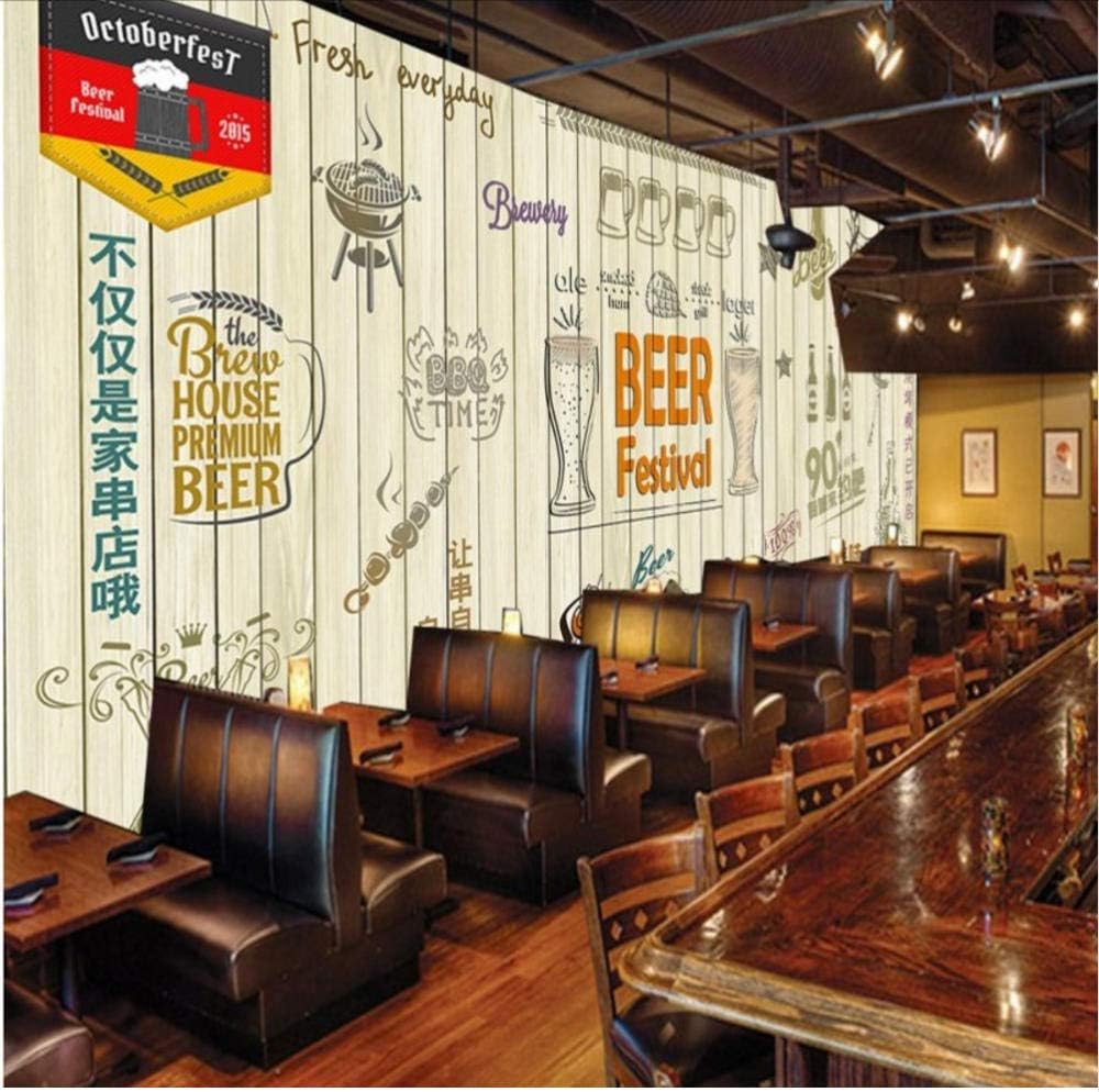 Smydp Wall Stickers Murals Wallpaper For Walls 3d Personality Handmade Wooden Wall Beer Barbecue Bar Restaurant Decorative Custom Wallpaper Mural 1x100cm Amazon Com