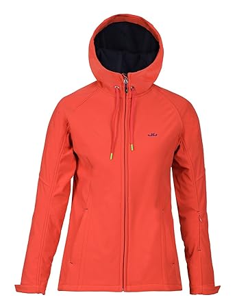 Jeff Green Damen Winddichte Wasserabweisende Atmungsaktive Softshell Jacke Kapuze New Jade