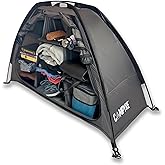 CAMPYRE - Tent & RV Camping Organizer with Zippered Flap, 9-Shelf Storage. Used as a Tent Organizer, RV Shoe Organizer, Dinin