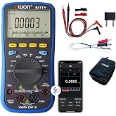 OWON B41T+ Bluetooth Digital Multimeter Auto-ranging TRMS 22000 Counts Ohmmeter for AC/DC Voltage,Current,Resistance,Continuity,Capacitance,Diodes,Temperature Measurement,Volt Meter for Automotive