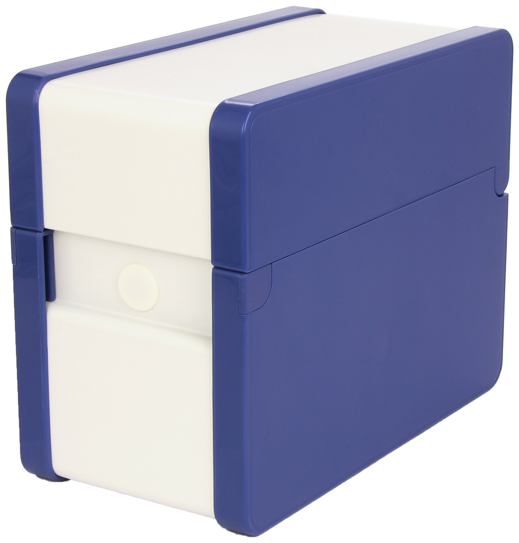 Rexel Provence File Box A6, Rectangular Metal, Non-Slip Base, Adjustable Separator, 150 x 105 mm, 500 Sheets