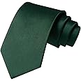 JEMYGINS Solid Color Tie Mens Necktie for Business and Wedding