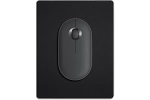 Cyanbone Black Small Mouse Pad, Mini Mouse Pads for Wireless Mouse and Laptop Computer, Portable Mousepad with Non-Slip Rubbe