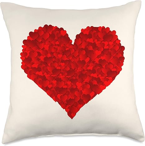 red heart pillows