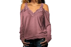 KKG Womens Sexy Cold Shoulder Tops, Casual Off Shoulder Open Shoulder Shirts