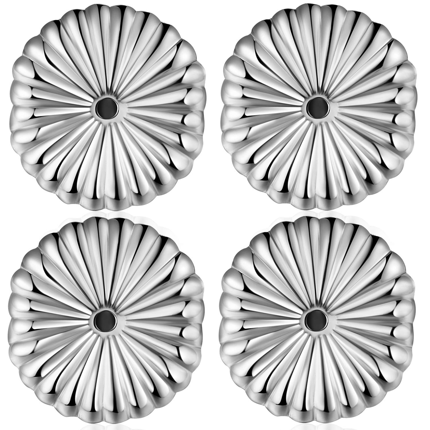 Earring Lifters Backs Locking Earring Backs for Studs Sterling Silver Tight Earring Backs Secure Earring Backs for Studs Simple Universal Earring Backs Magic Silver Post Earring Backs for Studs