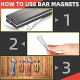 Grtard 12 Pack Neodymium Magnets 60x10x3 mm with Double-Sided Adhesive view 3