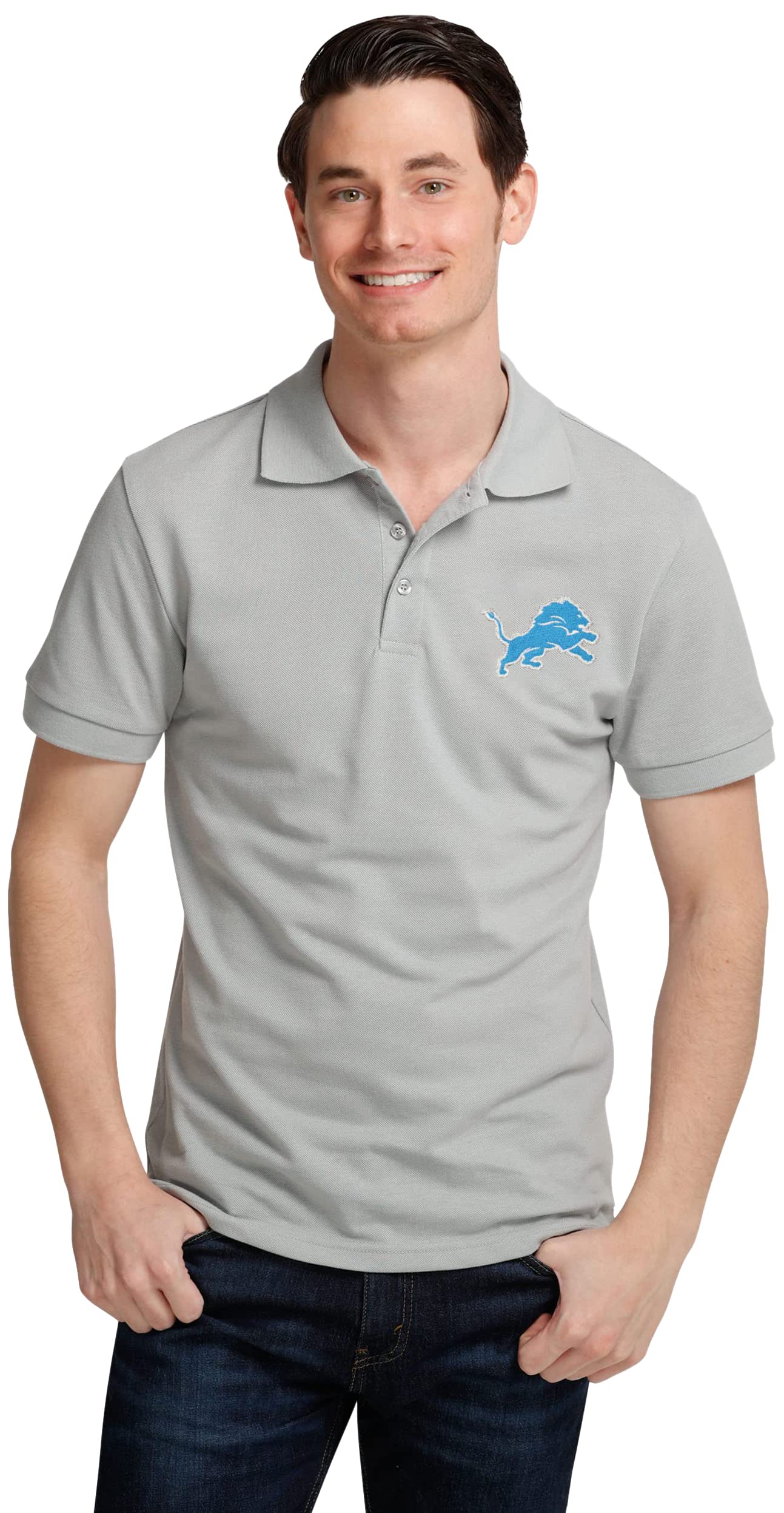 FOCO Detroit Lions NFL Mens Casual Color Polo - XXL Image