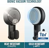 TAILI Black Suction Hooks 4 Pack Vacuum Wall Hooks No Drilling Waterproof 5kg view 3