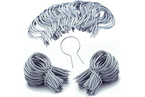 150 Pack - 1 5/8" Chain Link Fence Ties 11 Gauge Galvanized Steel Twist for Securing Fences on Farms/Ranches/Gardens