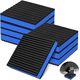 phepetroll 8 Pack Anti Vibration Pads for Washing Machine 4"x4"x7/8", Sound Isolation Vibrating Pad Ribbed Rubber Damping Mat EVA Center for Air Compressors, Conditioner, Treadmill, HVAC Washer Dryer
