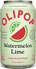 OLIPOP Watermelon Lime Prebiotic Soda, 12 FZ