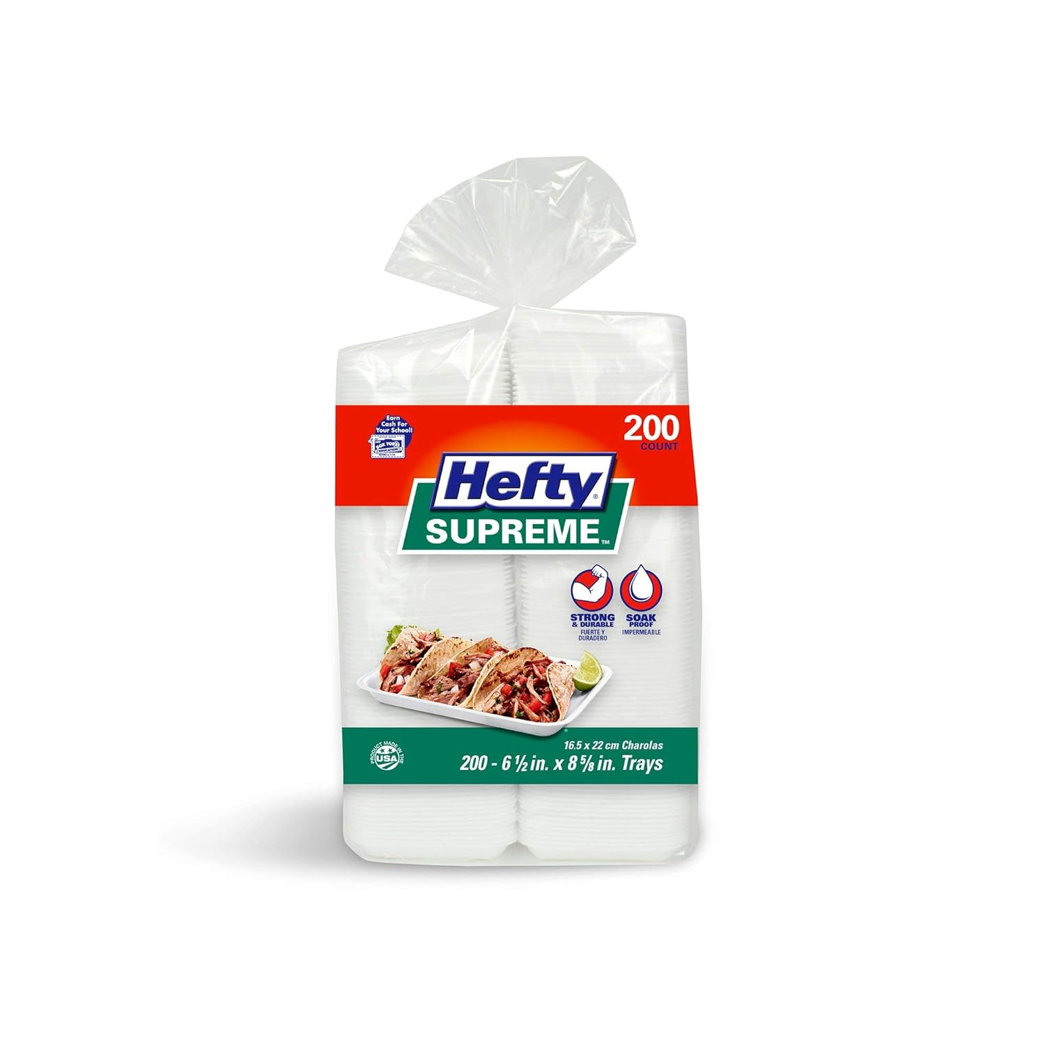 An item of Hefty Supreme Foam Charola Trays (200 count) - Discount on bulk