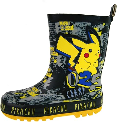 Pokemon Pikachu Bottes De Pluie En Caoutchouc Pour Garcon Taille 42 36 Noir Noir 34 Eu Amazon Fr Chaussures Et Sacs