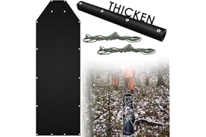 PUNCHMAN Heavy-Duty Deer Drag Sled for Hunting - Thickened Tear-Resistant Roll Up Sled with Deer Drag Rope,Portable Deer Dragging Sled Game Hauler,Deer Hunting Gear and Accessories,Hunting Gifts for Men
