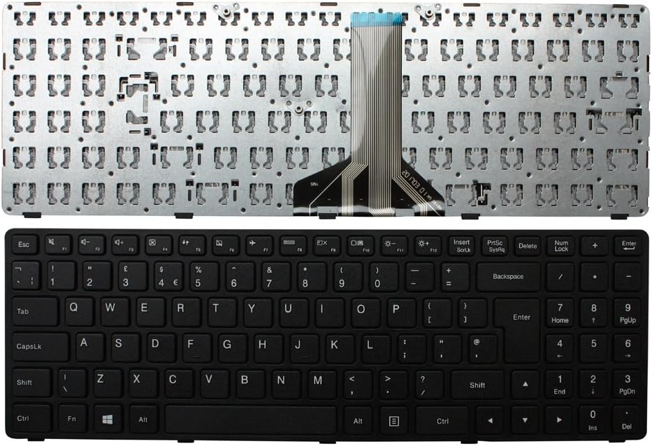 Novelty Items Keyboards4laptops Uk Layout Black Frame Black Windows 8 Laptop Keyboard Compatible With Lenovo Ideapad 100 15ibd Computers Accessories Hot Sale Online Sice Si Org