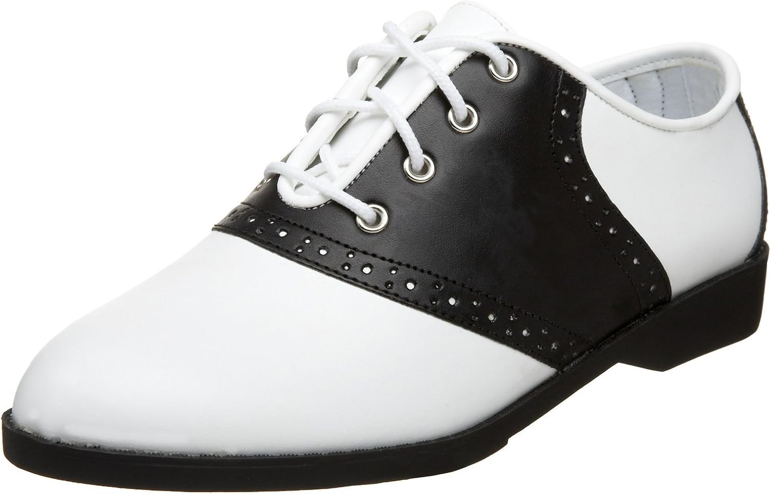 pink and white saddle shoes