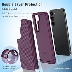 FNTCASE for Samsung Galaxy S23 Case: Dual Layer