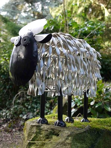 New Garden Decoration Ornament Shaun The Sheep Medium Metal