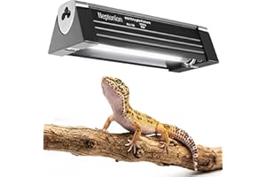 NEPTONION 4W Reptile T5 HO UVB 6.5" 5.0 Light Fixture with Tube, Dedicated UVB Spot Hood for Terrariums, Suitable for Arid Re