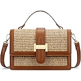 KKXIU Crossbody Bags for Women - Top Handle Purses for Lady, Leather Handbags Shoulder Clutch with Adjustable Shoulder Strap