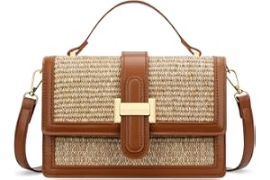 KKXIU Crossbody Bags for Women - Top Handle Purses for Lady, Leather Handbags Shoulder Clutch with Adjustable Shoulder Strap