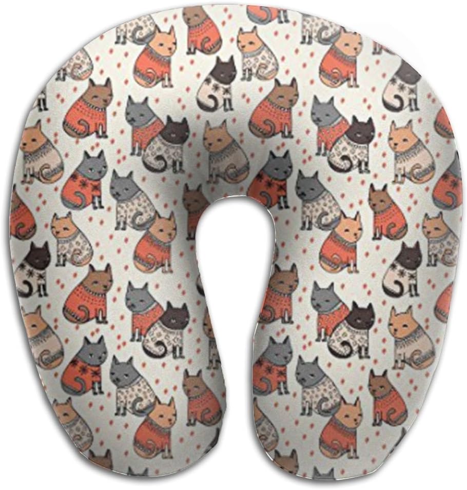 New Retro Reindeer Christmas (1) Comfort Master Neck U Pillow,Memory Foam Pillow That Provides Relief And Support For Travel, Home, Neck Pain