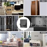 Vista Stick on Hooks 4 Pack Self Adhesive Stainless Steel Black 4.5x4.5cm view 7