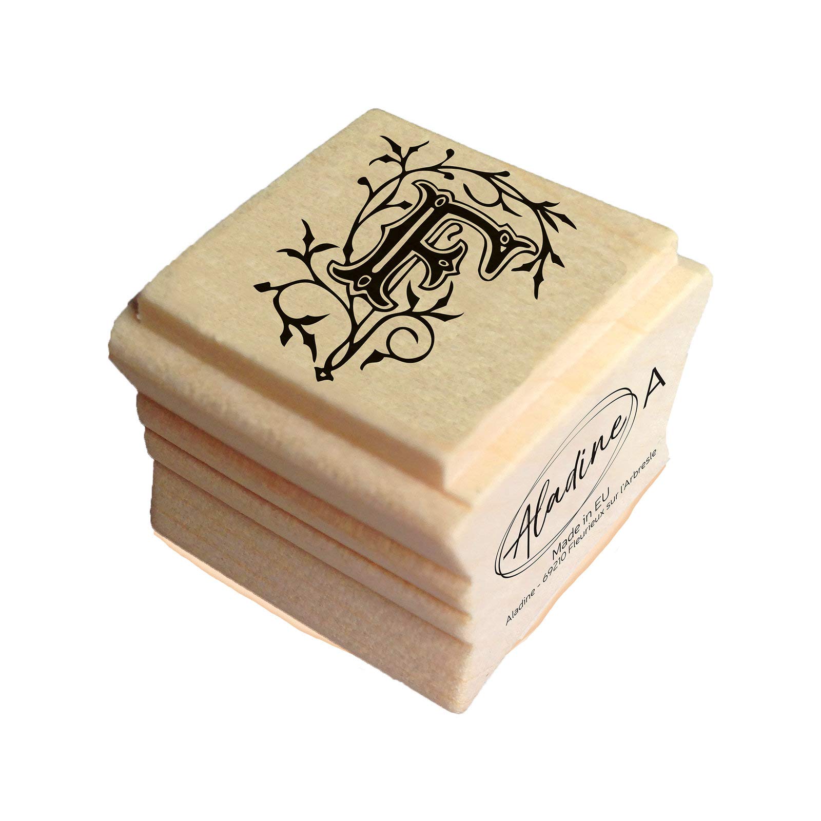 Aladine - Arabic Alphabet Stamp - Wooden holder - Scrapbooking and Creative Cartery - Letter F
