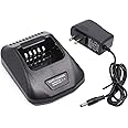 Replace KSC-25 Rapid Charger Compatible for Kenwood TK-2140 TK-3140 TK-2160 TK-3160 TK-2170 TK-3170 TK-2360 TK-3360 NX-220 NX-320 Radio KNB-57L KNB-55L KNB-35L KNB-56N KNB-26N